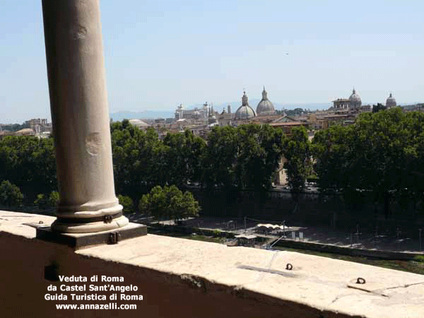 veduta di roma da castel sant'angelo