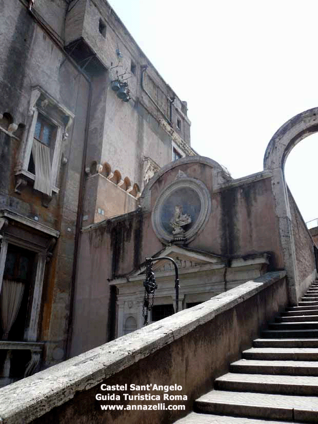 dentro Castel Sant'Angelo Rione Borgo Roma