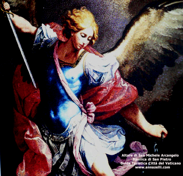 ALTARE DI SAN MICHELE ARCANGELO BASILICA DI SAN PIETRO CITTA' DEL VATICANO