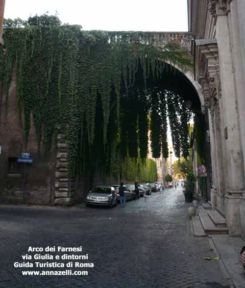 ARCO DEI FARNESI VIA GIULIA E DINTORNI ROMA
