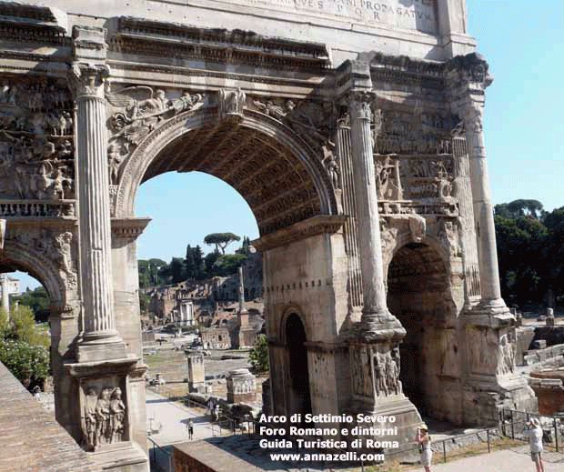 ARCO SETTIMIO SEVERO FOTO FORO ROMANO E DINTORNI (ROMA)