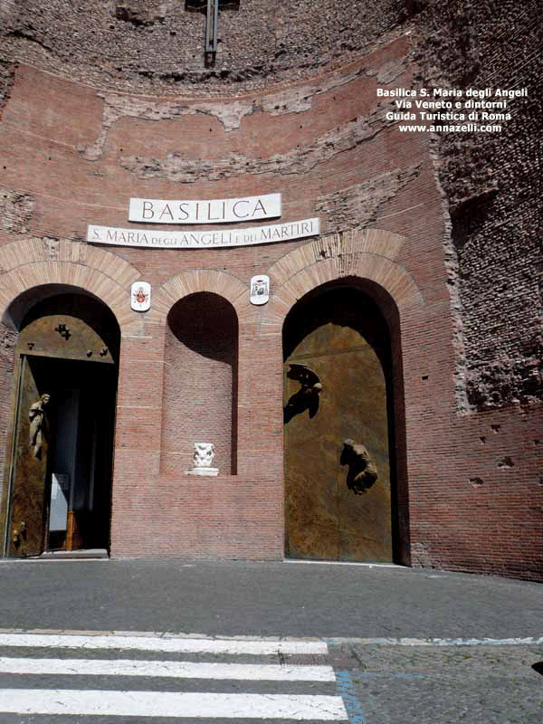 BASILICA SANTA MARIA DEGLI ANGELI VIA VENETO E DINTORNI ROMA