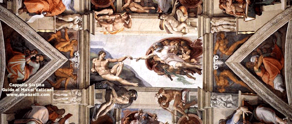 Cappella Sistina creazione di Adamo Michelangelo (particolare)