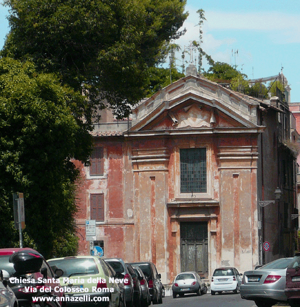 Chiesa Santa Maria ad Nives via del Colosseo Roma