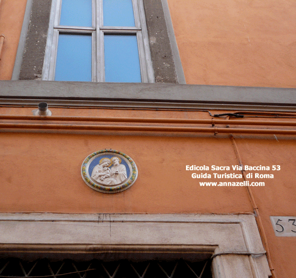 EDICOLA SACRA MADONNELLA VIA BACCINA ROMA