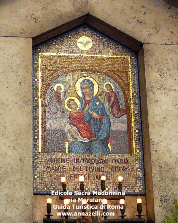 EDICOLA SACRA MADONNINA VIA MERULANA ROMA