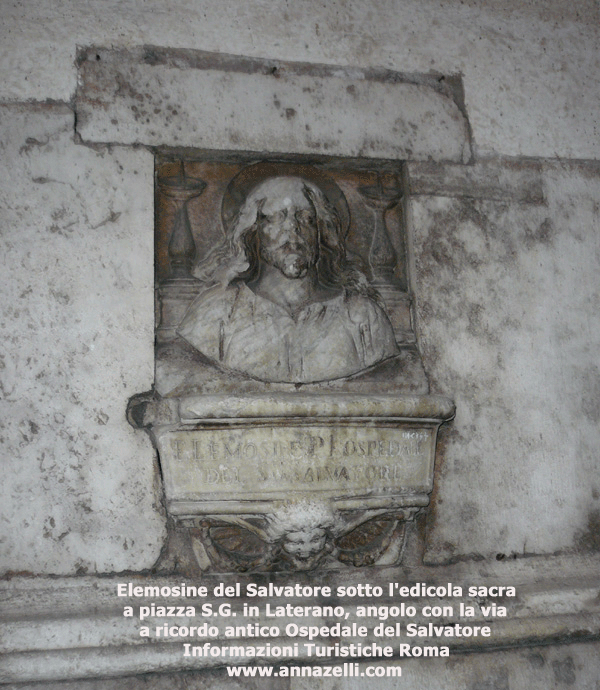 EDICOLA SACRA DEL SALVATORE PIAZZA S. G. IN LATERANO, ROMA