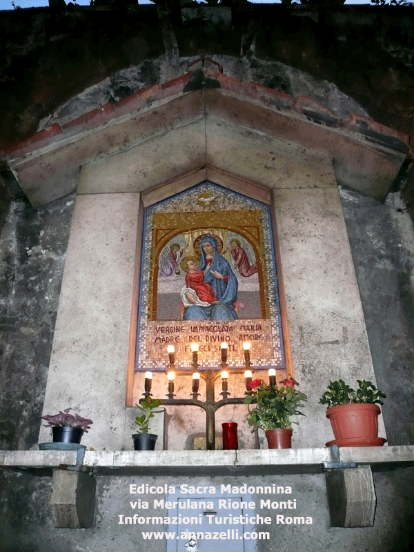 Edicola Sacra Madonnina via Merulana Roma, Monti