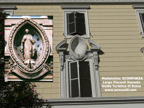 Edicola Sacra Madonnina Largo Visconti Venosta Roma scomparsa