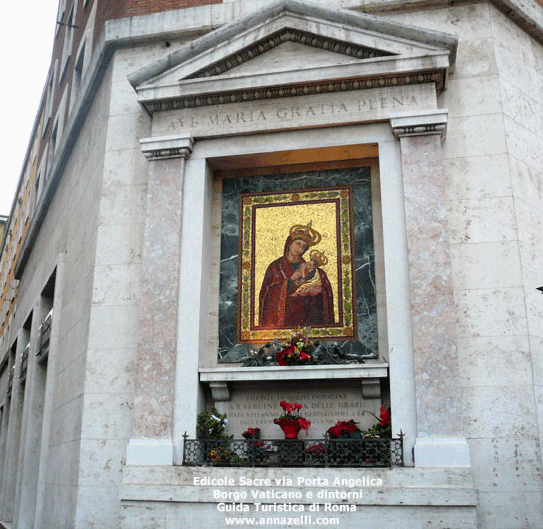 madonnine via di porta angelica borgo vaticano e dintorni (roma)