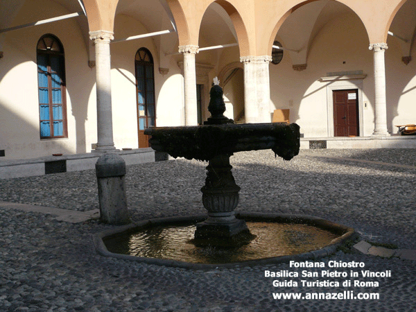 FONTANA CHIOSTRO BASILICA SAN PIETRO IN VINCOLI ROMA