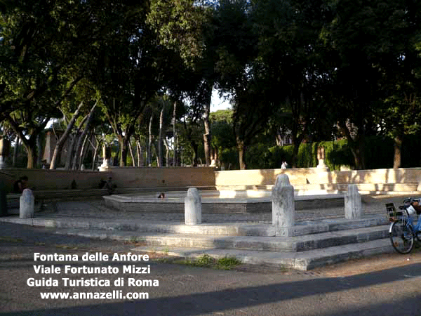 FONTANA DELLE ANFORE, VIALE FORTUNATO MIZZI, COLLE OPPIO, ROMA