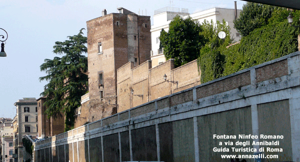 FONTANA NINFEO VIA DEGLI ANNIBALDI ROMA