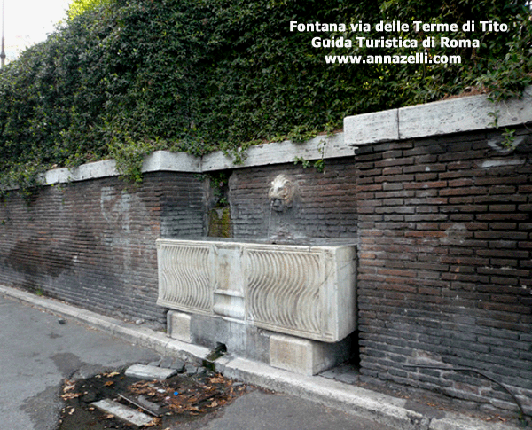 FONTANA VIA DELLE TERME DI TITO ROMA