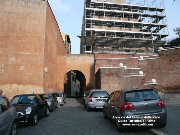 FOTO ARCO VIA DEL TEMPIO DELLA PACE ROMA