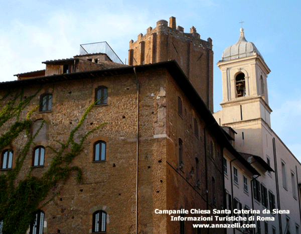 FOTO CAMPANILE CHIESA SANTA CATERINA DA SIENA ROMA