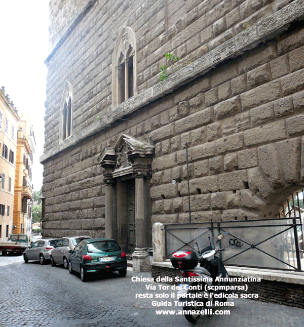 CHIESA DELLA SANTISSIMA ANNUNZIATINA VIA TOR DEI CONTI (ROMA)