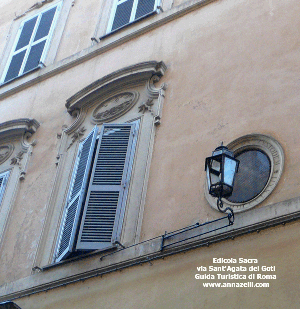 FOTO EDICOLA MADONNINA VIA SANT'AGATA DEI GOTI ROMA