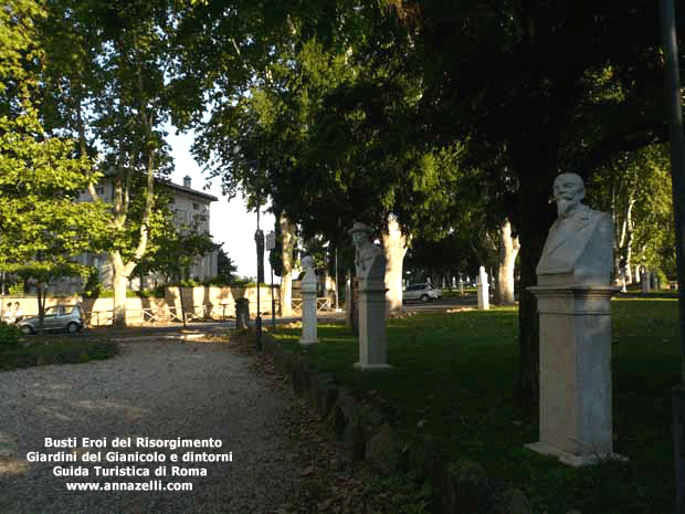 FOTO GIARDINI PASSEGGIATA DEL GIANICOLO E DINTORNI ROMA
