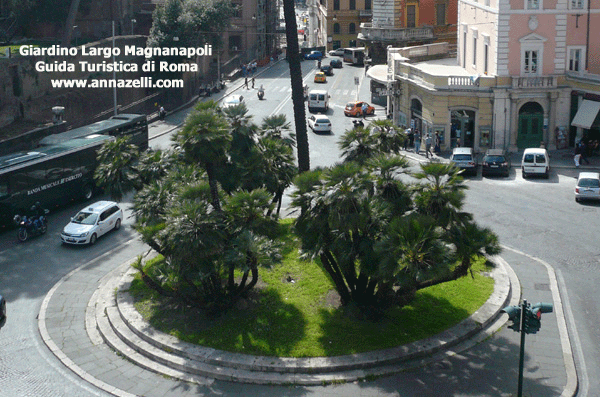 FOTO GIARDINO AIUOLA A LARGO MAGNANAPOLI ROMA