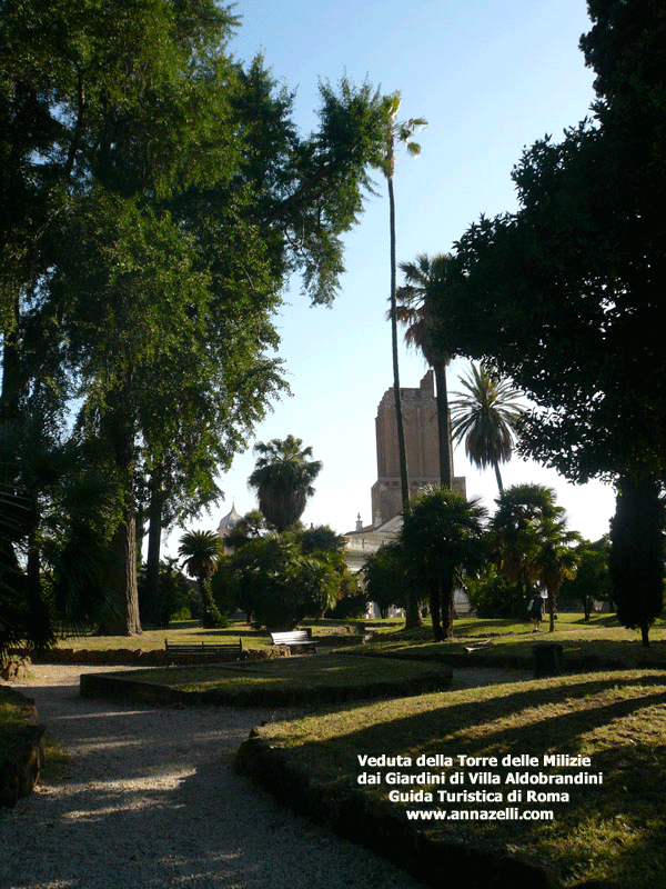 FOTO GIARDINO VILLA ALDOBRANDINI ROMA