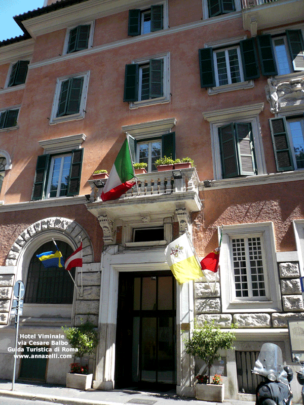 FOTO HOTEL VIMINALE VIA CESARE BALBO ROMA