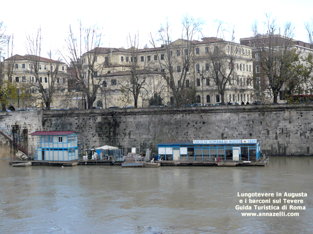 LUNGOTEVERE IN AUGUSTA BARCONI SUL TEVERE ROMA