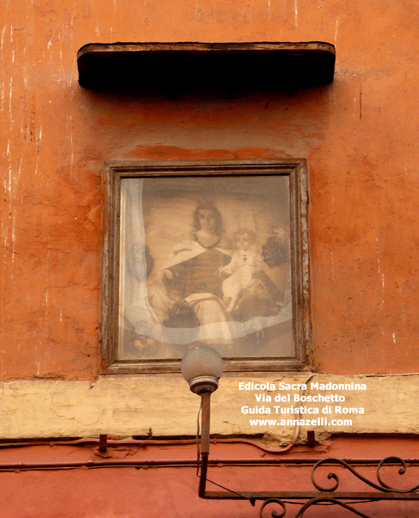 FOTO MADONNINA VIA DEL BOSCHETTO 125 ROMA