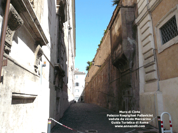 FOTO MURO DI CINTA PALAZZO ROSPIGLIOSI PALLAVICINI ROMA