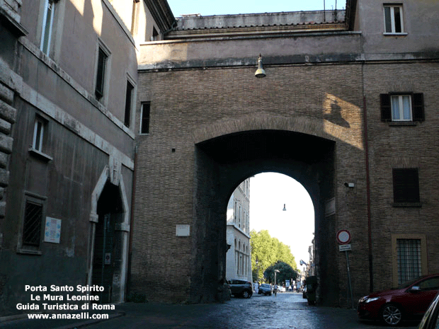 FOTO PORTA SANTO SPIRITO MURA LEONINE ROMA