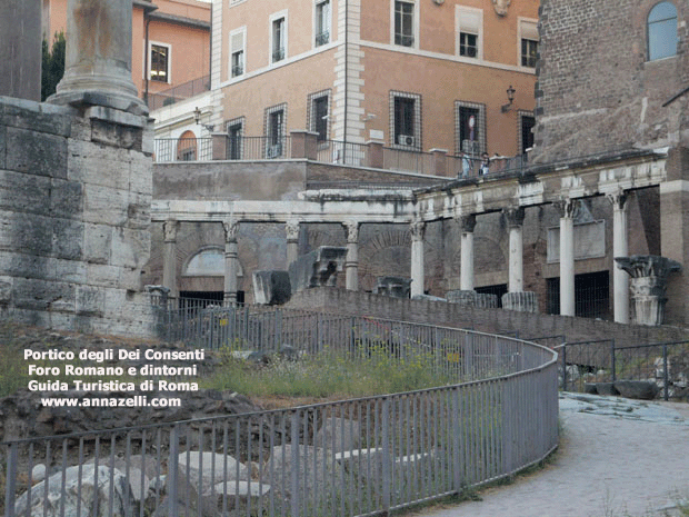 FOTO PORTICO DEGLI DEI CONSENTI FORO ROMANO ROMA