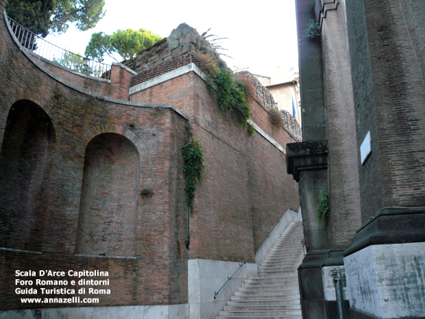 SCALA D'ARCE CAPITOLINA FORO ROMANO E DINTORNI ROMA