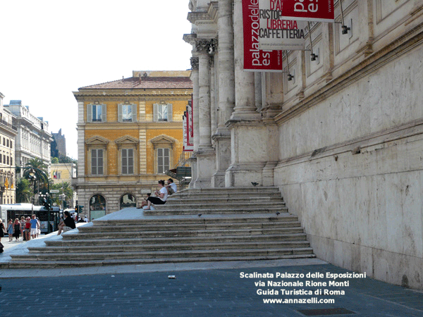 FOTO SCALINATA PALAZZO DELLE ESPOSIZIONI ROMA