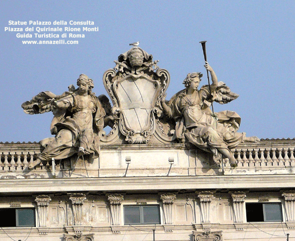 FOTO STATUE PALAZZO DELLA CONSULTA ROMA