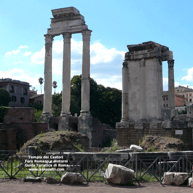 FOTO TEMPIO DEI CASTORI FORO ROMANO (ROMA)