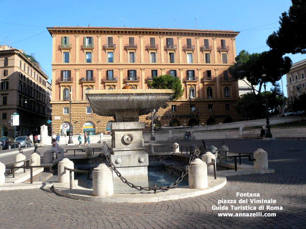 Fontana a piazza del Viminale Roma