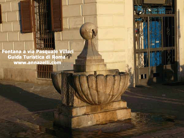 Fontana a via Pasquale Villari, Roma