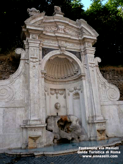 Fontanone a Via Mameli Gianicolo Roma