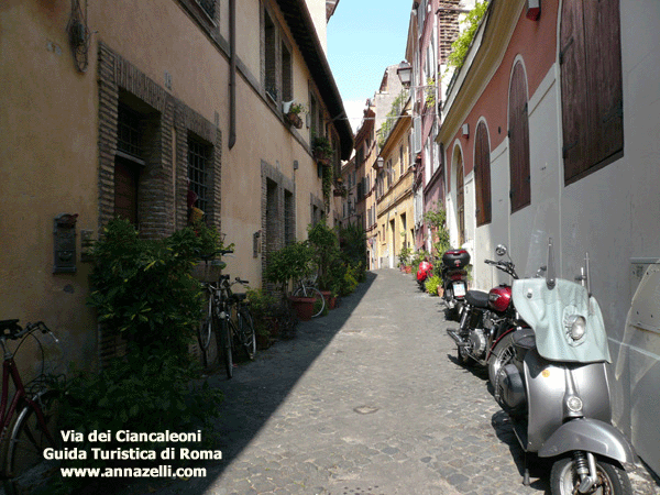 Foto della via dei Ciancaleoni Roma