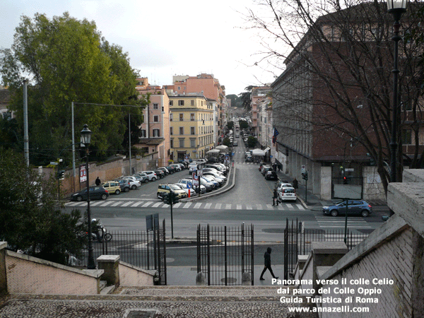 Foto delle vedute di Roma dal Colle Oppio