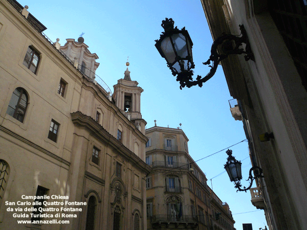 Il Campanile Chiesa San Carlo alle Quattro Fontane Roma