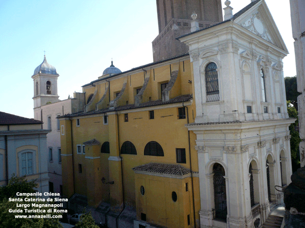 il Campanile Chiesa Santa Caterina da Siena a Largo Magnanapoli (Roma)