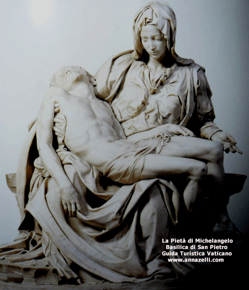 LA PIETA' DI MICHELANGELO BASILICA DI SAN PIETRO ROMA