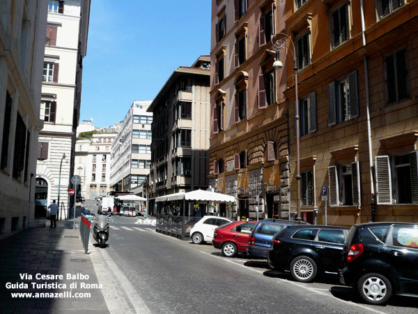La Via Cesare Balbo Roma