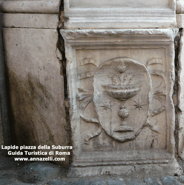 Lapide piazza della Suburra a Roma