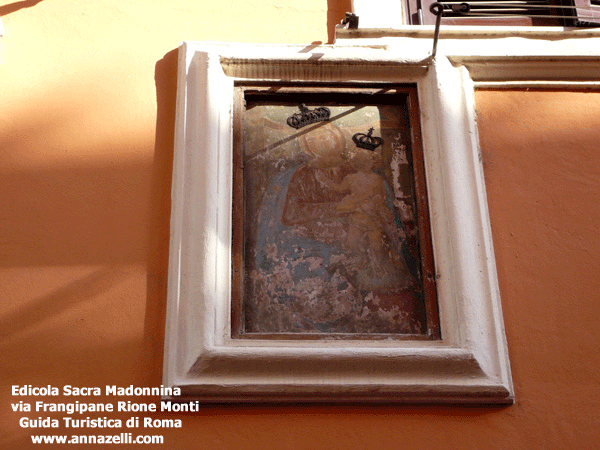 EDICOLA SACRA MADONNINA A VIA FRANGIPANE ROMA
