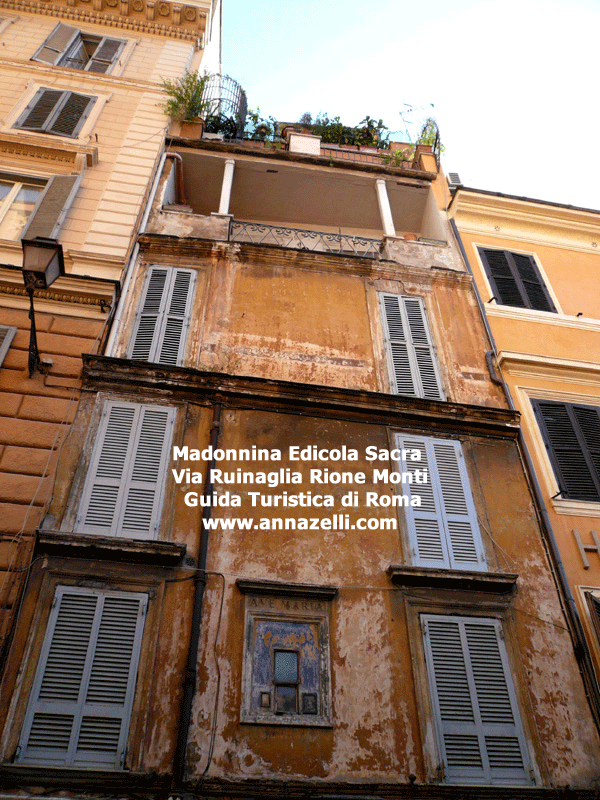 MADONNINA EDICOLA SACRA VIA RUINAGLIA ROMA