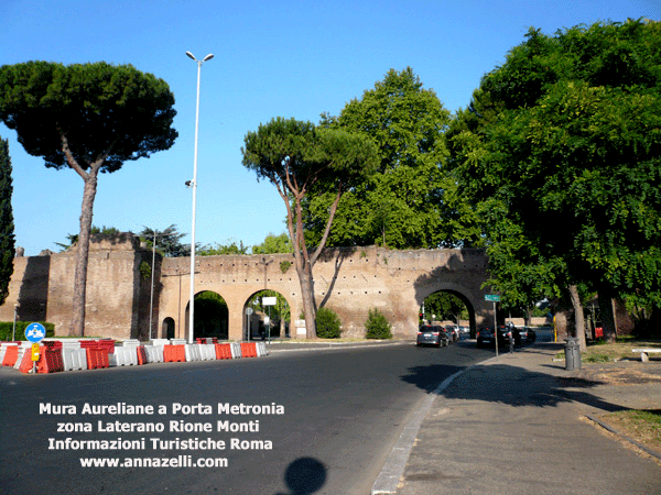 MURA AURELIANE PORTA METRONIA, ROMA