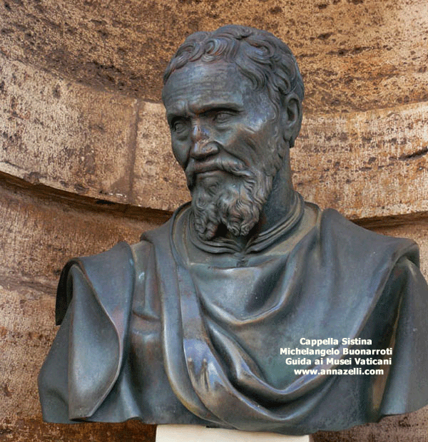 Michelangelo Buonarroti autore volta e Giudizio Universale Cappella Sistina