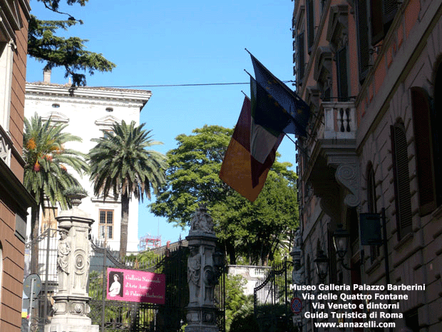 Museo Galleria di Arte Nazionale Antica di palazzo Barberini via delle Quattro Fontane via Veneto e dintorni Roma